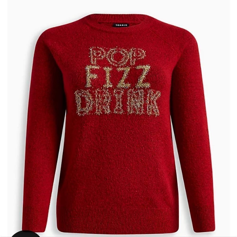 Torrid Pop Fizz Drink holiday sweater New